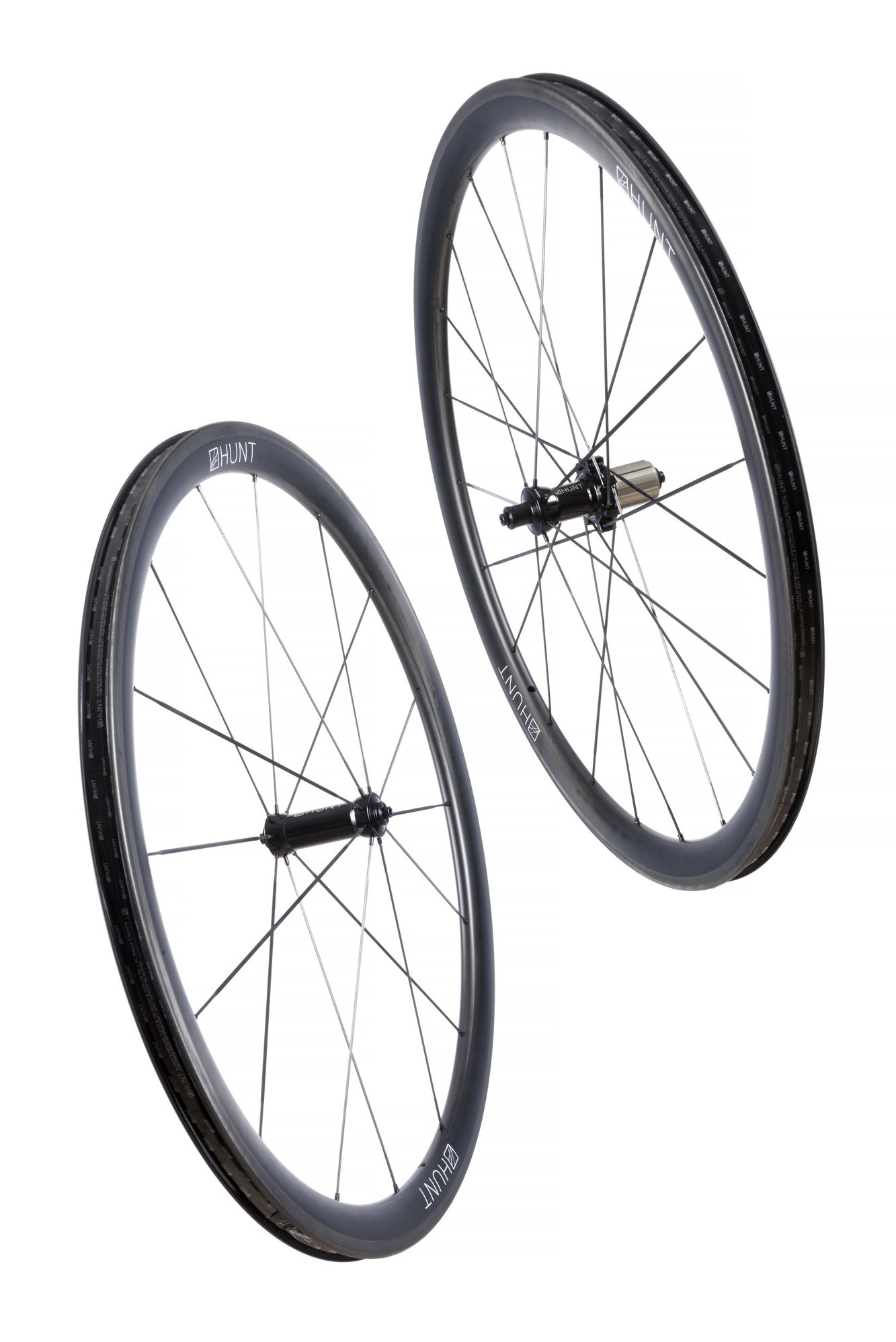 HUNT 36 UD Carbon Spoke Wheelset – 36  deep |     19  wide int |     26  wide ext