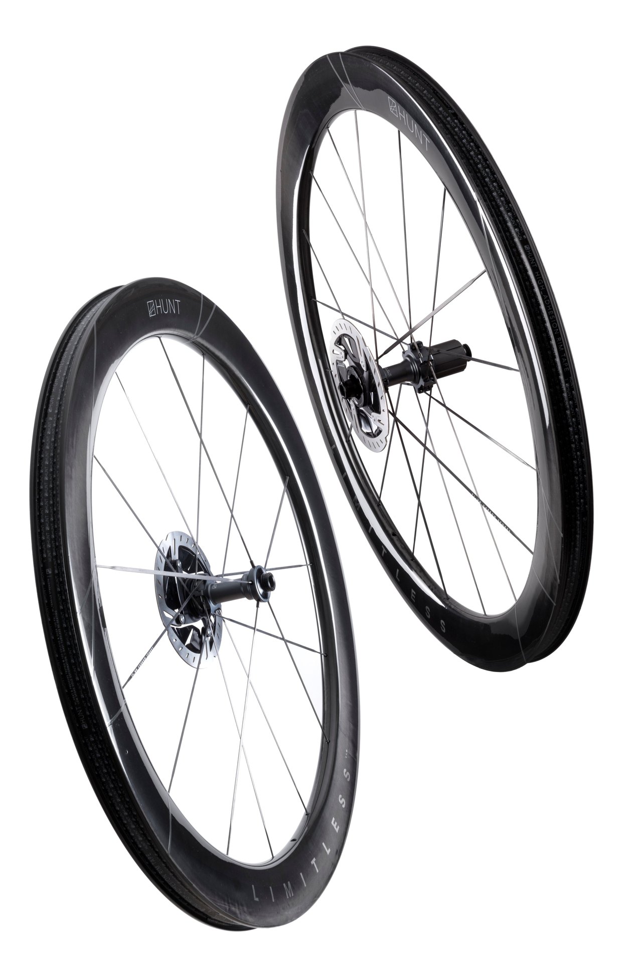 HUNT 5AM Limitless Ti_UD Carbon Spoke Wheelset — cestni obroči